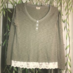 Long sleeve olive shirt